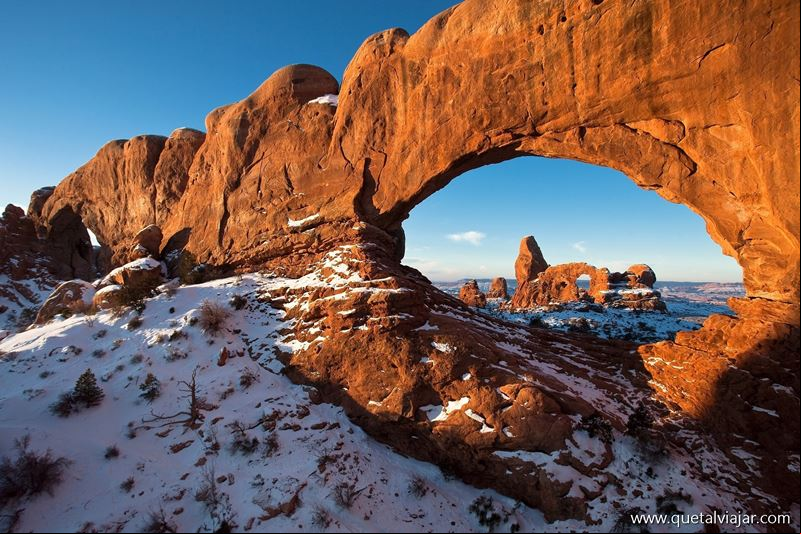 Parque Nacional dos Arcos Turret Arch - Utah - Estados Unidos da Am